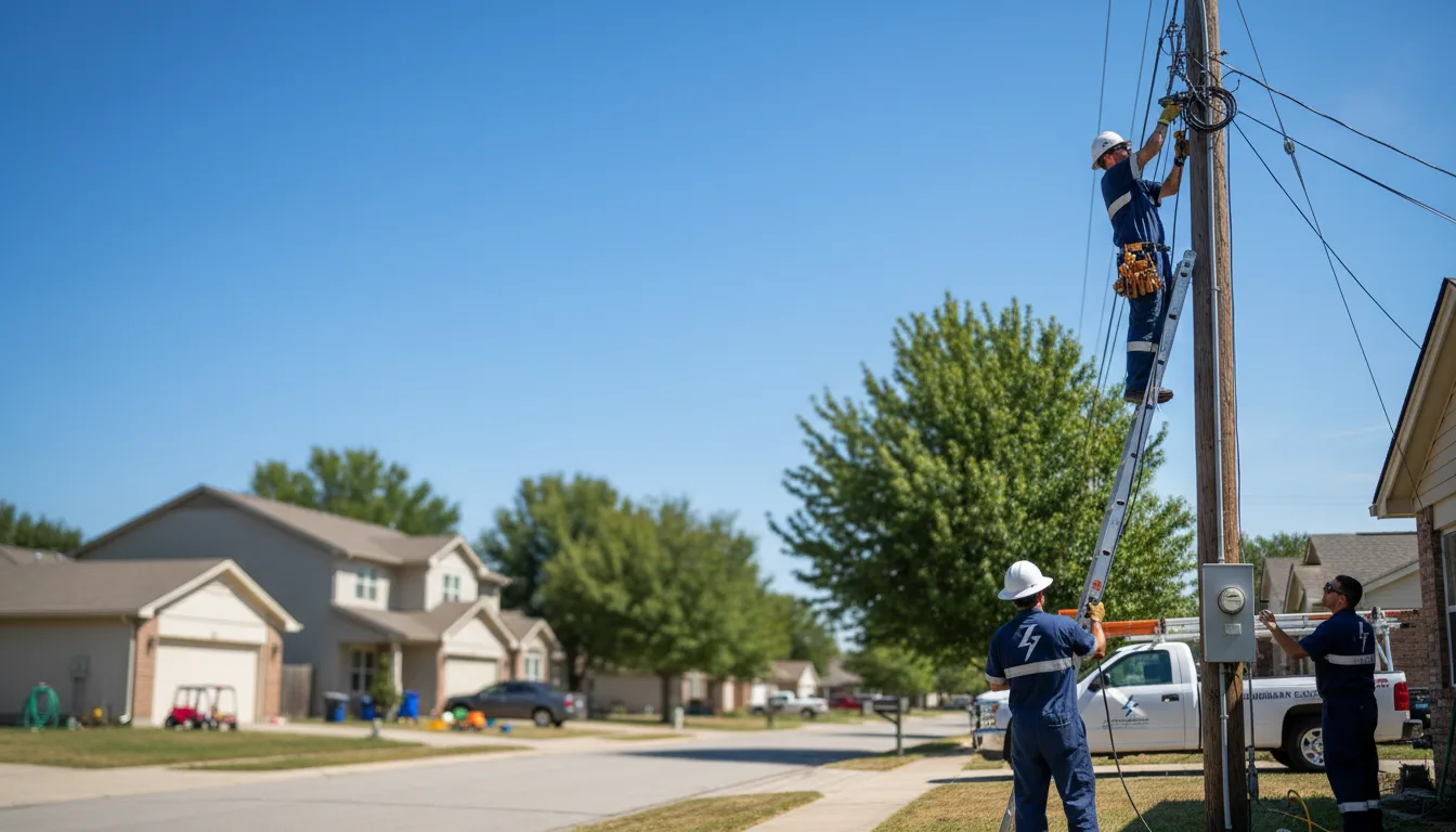Residential electrician providing installation services in Brookville, OH